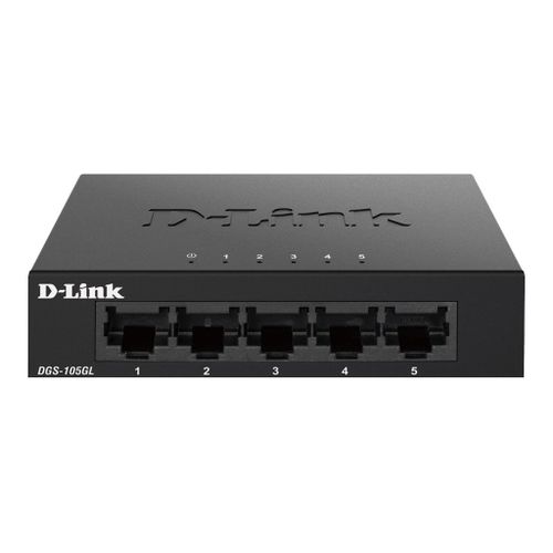 D-Link DGS 105GL - Commutateur - non géré - 5 x 10/100/1000 - de bureau