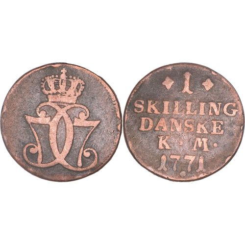 Danemark - 1771 - 1 Skilling Danske - K M - Christian Vii - 12-144