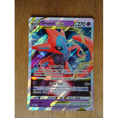 Carte Pokemon Deoxys Vstar Brillante 270 Pv Jumbo