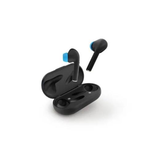 Ecouteurs intra auriculaire avec micro Bluetooth TWS - noir et bleu POWERADE