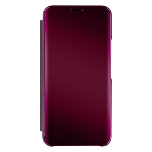 Étui Clear View Samsung Galaxy S22 Avec Clapet Miroir Support Vidéo Bleu Violet