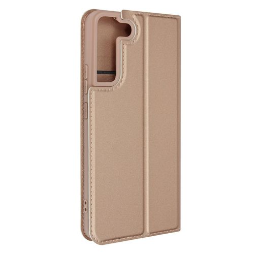 Housse Samsung Galaxy S22 Plus Porte-Carte Fonction Support Dux Ducis Rose Gold
