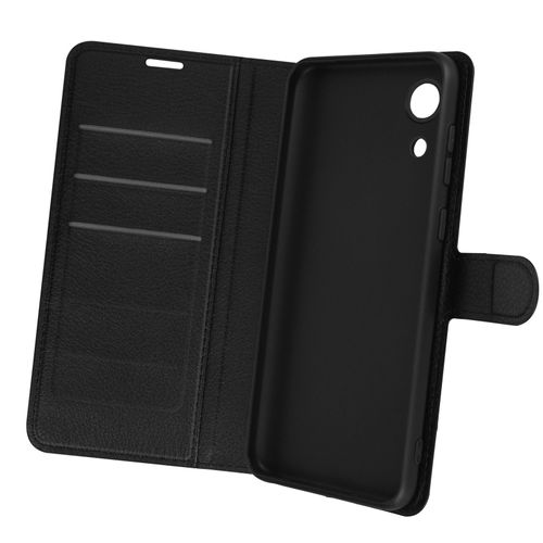 Housse Samsung Galaxy A03 Core Clapet Portefeuille Stand Vidéo Noir