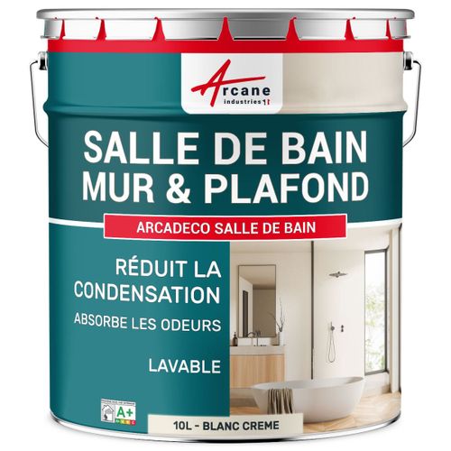 Peinture salle de bain mur plafond condensation Blanc Crème 10 L