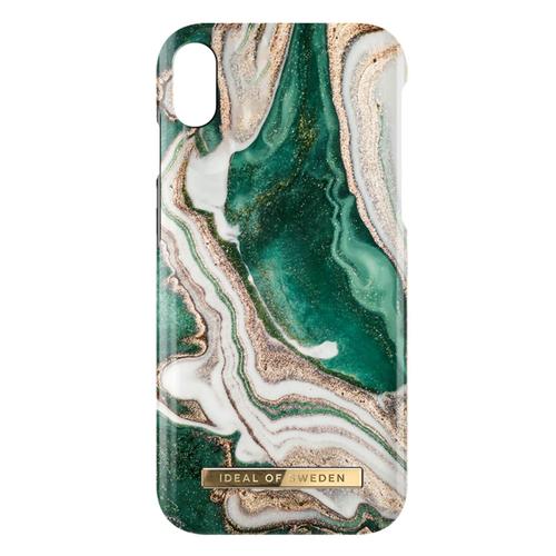 Coque Iphone Xr Golden Jade Marble Résistante Ideal Of Sweden Vert