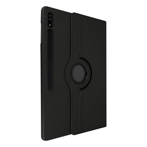 Housse Samsung Galaxy Tab S8 Ultra Clapet Support Rotatif 360° Noir