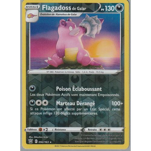 Carte Pokemon - Flagadoss De Galar - 092/163 - Holo-Reverse - Eb5 Styles De Combat -