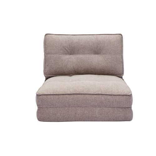 Chauffeuse Convertible En Tissu Taupe Sally