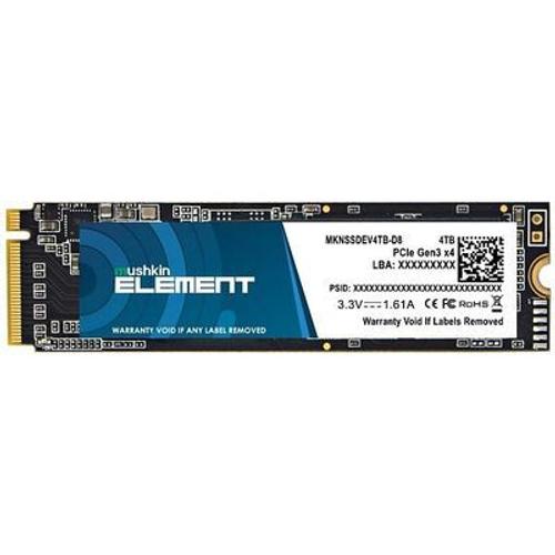 MUSHKIN Element NVMe Disque Dur SSD M.2, 4.0TB