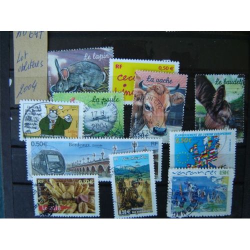 Ad 647 // Lot De Timbres Oblitérés France 2004 *