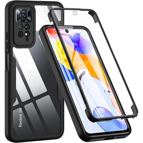 Coque 360 Pour Xiaomi Redmi Note 11 Pro 5g/4g- Protection Intégrale Anti-Rayures Noir - E.F.Connection