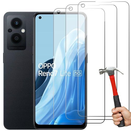 [3 Pièces] Verre Trempé Pour Oppo Reno 7 Lite Protection D'ecran - E.F.Connection
