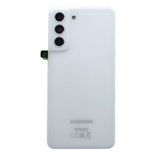 Cache Batterie Samsung Galaxy S21 Fe Originale Samsung Blanc Avec Lentille
