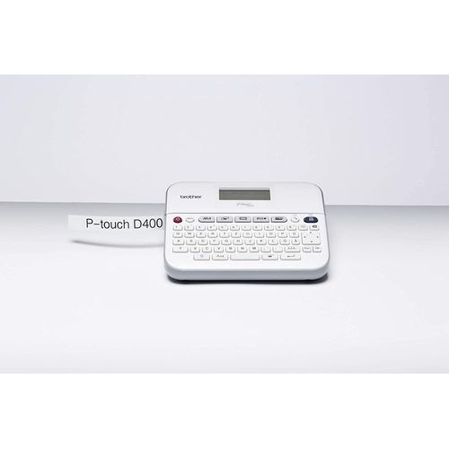 Brother P-Touch PT-D410 - Étiqueteuse - Noir et blanc - transfert thermique - 18 mm de large - 180 dpi - jusqu'à 20 mm/sec - USB - outil de coupe - impression miroir, impression verticale...
