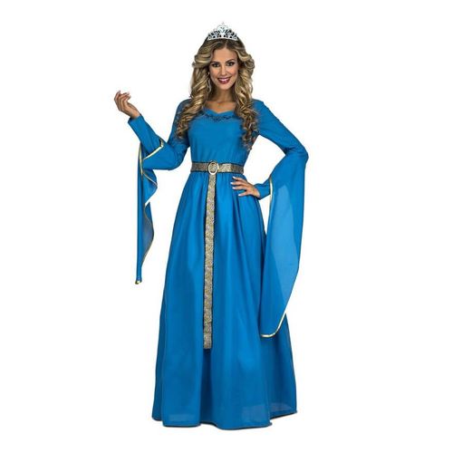 Déguisemetn De Princesse Médiéval Bleu Pour Femme