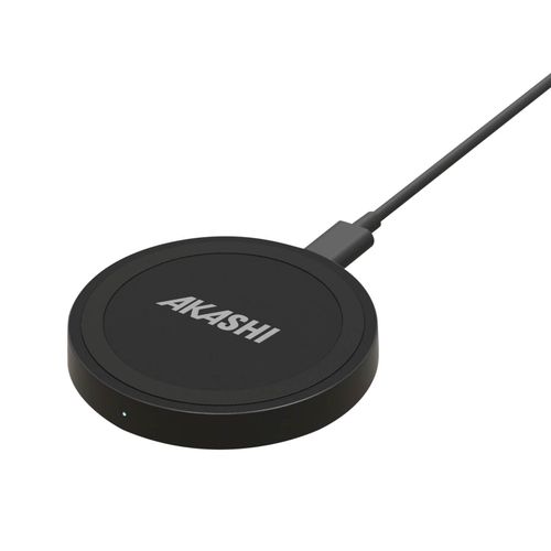 Chargeur Sans Fil Qi Puissance 10w Charge Rapide Design Compact Akashi Noir