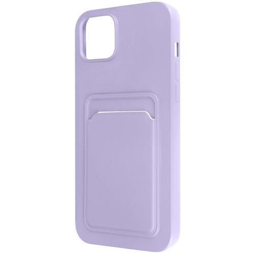 Coque Iphone 14 Plus Silicone Souple Porte-Carte Lavande