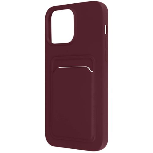 Coque Iphone 14 Pro Silicone Souple Porte-Carte Violet
