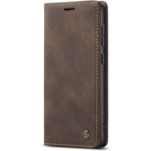 Coque Compatible Avec Samsung Galaxy S23 Plus,Coque Rabat Cuir Avec Magnetique,Housse Protection Portefeuille Étui Cartes Stand Fonction (Café)