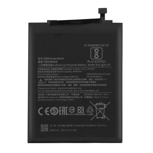 Batterie Interne Xiaomi Redmi Note 7 4000mah Compatible Remplace 46bn4aa030h8