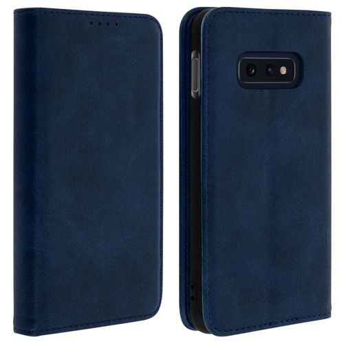 Housse Samsung Galaxy S10e Porte-Cartes Support Stand Coque Silicone Bleu Nuit