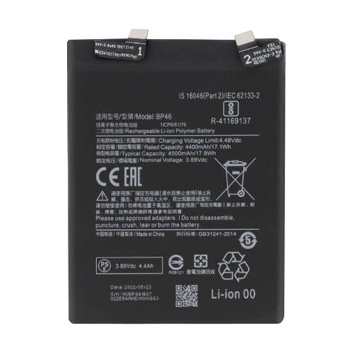 Batterie Interne Xiaomi 12 4500mah 100% Compatible Remplace Bp46