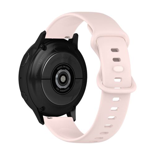 Bracelet Pour Samsung Galaxy Watch Active 2 40mm Silicone Lisse Rose