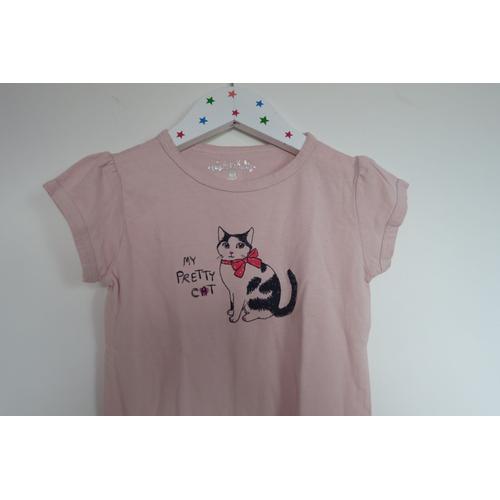 1255 :Tee Shirt Rose 5 Ans Cfk Ebondy