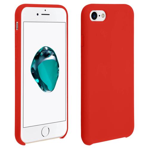 Coque Iphone Se 2022 / 2020 Et 8 / 7 Souple Soft Touch Anti-Rayures Rouge