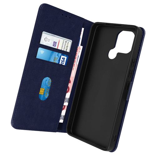 Housse Pour Xiaomi Redmi A1 2022 Clapet Portefeuille Et Support Vidéo Bleu Nuit