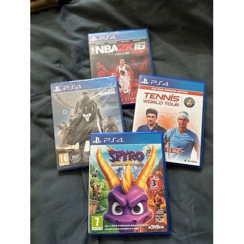 Jeu Ps4 ( Spyro, Nba2k16, Tennis World Tour Et  Destiny)