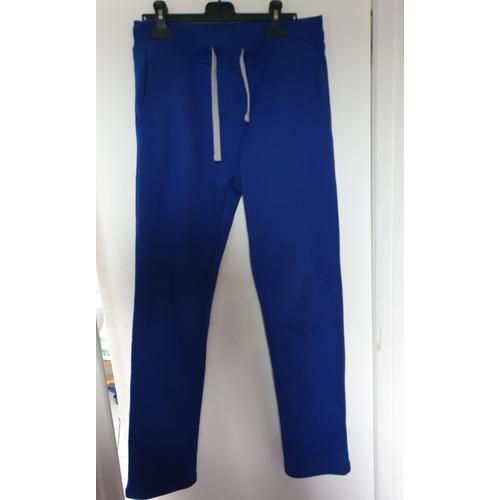 Pantacourt Bleu Homme Matière Sweat . Taille 42/44