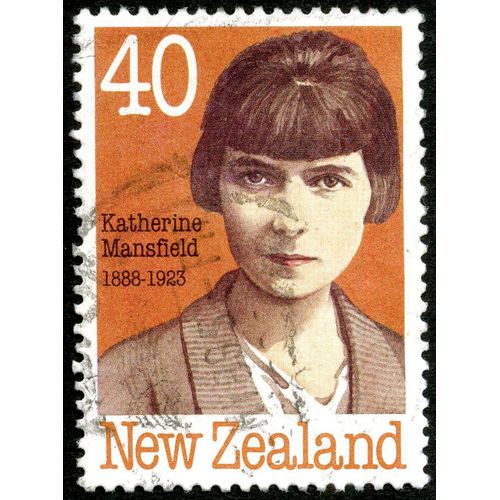 Timbre Oblitéré New Zealand, Katherine Mansfield 1888-1923, 40