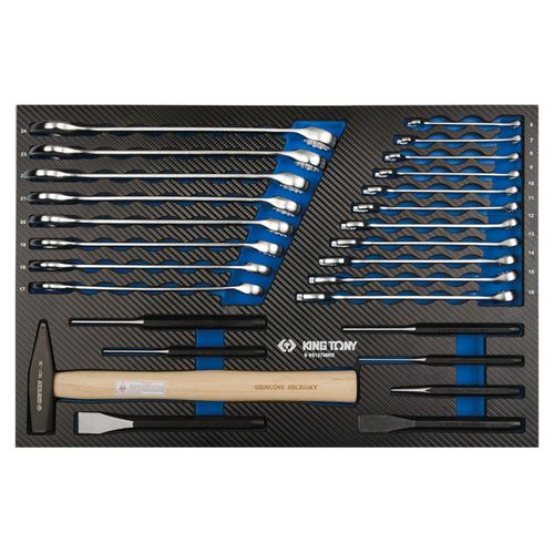 Module mousse + PP outils de frappe et clés mixtes - 27 pièces