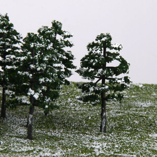 Train Des Arbres De Neige, 20 Modèles, Architecture De Paysage D'hiver