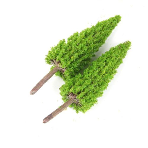 Lot De 20 Train Dans Les Arbres Ho, Paysage Électronique, Jouet Déco 1:100, Vert Clair