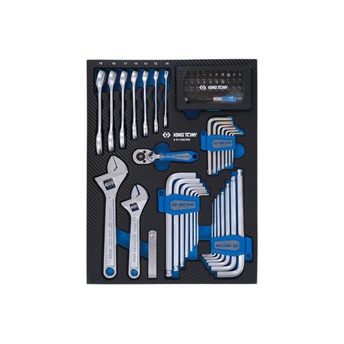 Module mousse +PP 90 pièces embouts et clés mâles et mixtes