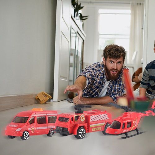 Mini Véhicule D'ambulance Pour Enfants Garçons, Modèle De Véhicule Classique, Ingénierie, Pelleteuse, Tracteur, Camion À Benne, Cadeaux