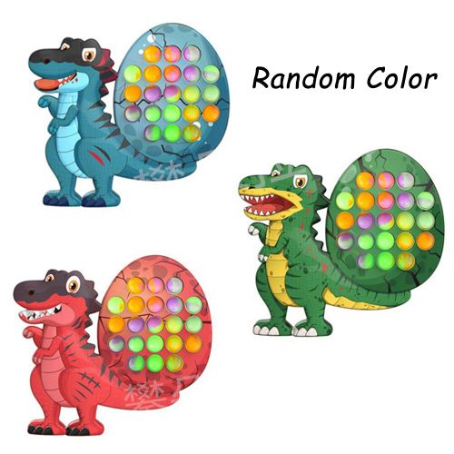 Jouets Sensoriels À Bulles En Silicone Souple Pour Enfants Et Adultes, Simulation De Dinosaure De Dessin Animé, Anti-Stress, Jouet À Pression Aléatoire
