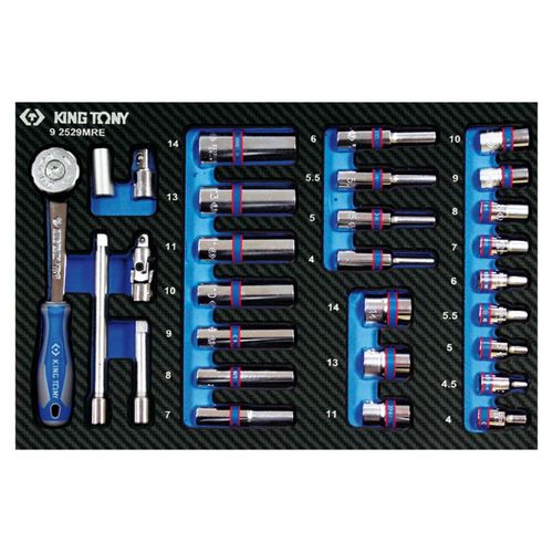 Module mousse + PP 29 pièces 1/4 4-14mm Courtes et Longues