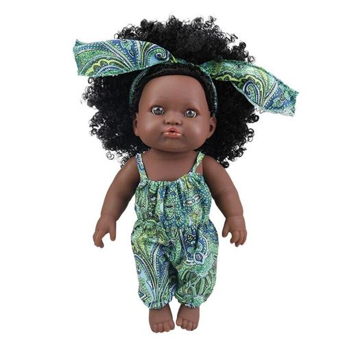 Poupée noire simulée fille renaissante africaine, jouets éducatifs pour  bébé, lit/canapé, fournitures d'accompagnement en vinyle, cadeau pour bébé,  livraison directe