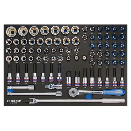 Module mousse + PP 84 pièces douilles 1/2 et accessoires