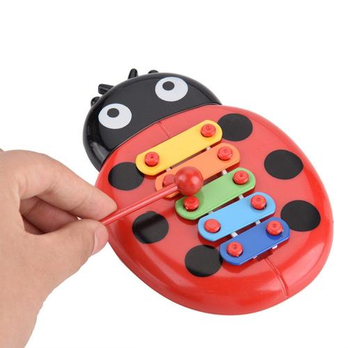 Mini Jouets Musicaux Pour Bébé, Instrument De Musique, Amusant, Éducatif, Mignon, Dessin Animé, Coccinelle, Percussion, Apprentissage Précoce