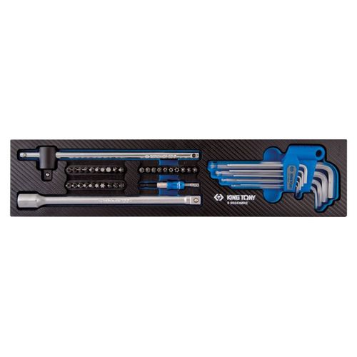 Module mousse + PP 43 pièces Clés mâles-embouts-rallonges