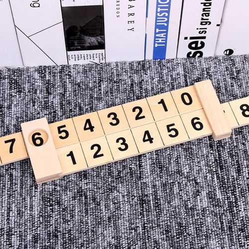 Règle D'addition Arithmétique En Bois, Jouets Montessori Pour Enfants, Cadeaux De Conception De Rail