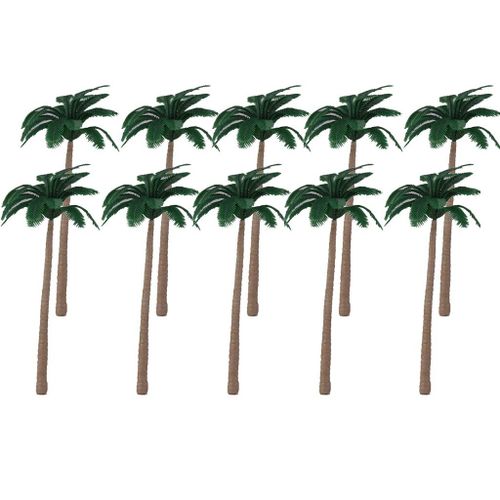 Train De Palmier, Paysage De Plage Et De Forêt, Échelle Ho O 12cm, Modèle 20 Pièces