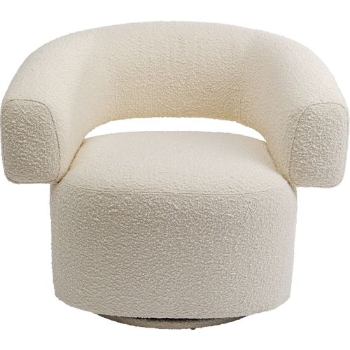 Fauteuil Pivotant Maye Crème Kare Design