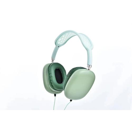 Casque d'écoute enfichable P9/XAM-450 Casque d'écoute enfichable avec microphone Casque de jeu  Vert