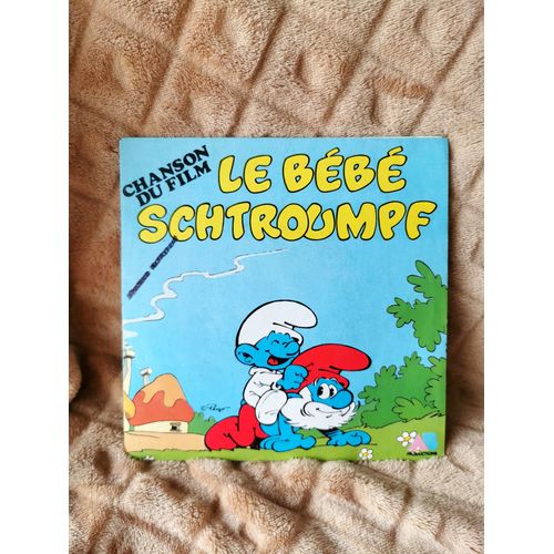 Disque Vinyle 45t Le Bébé Schtroumpf Chanson Du Film