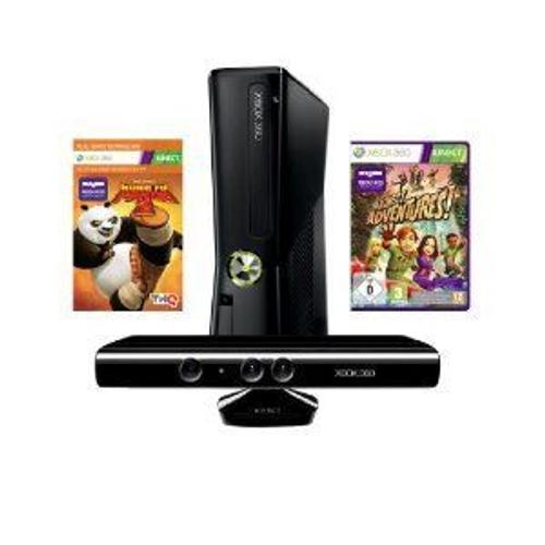 Pack Console Xbox 360 (250 Go), Capteur Kinect, Kinectimals, Kun-Fu Panda 2 & Carte Xbox Live 3mois